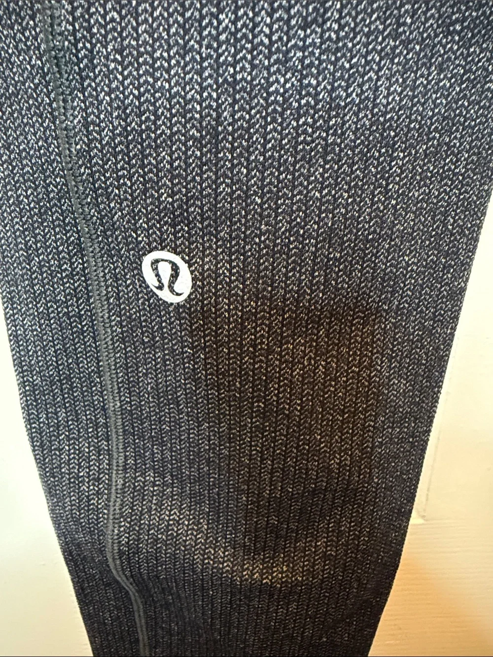 lululemon athletica Dark Charcoal Ribbed High-Waist Leggings with Side Pockets